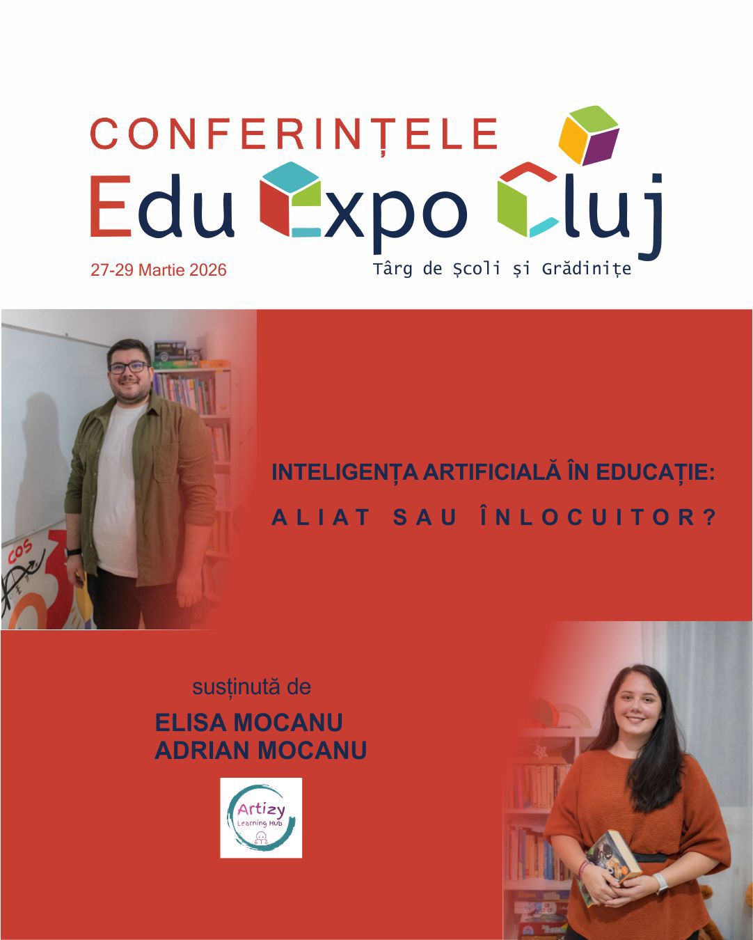 Poster conferinta Elisa Mocanu si Adrian Mocanu